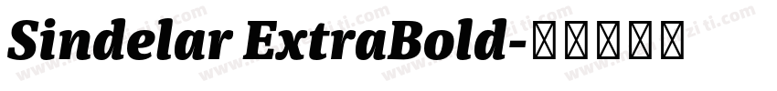 Sindelar ExtraBold字体转换